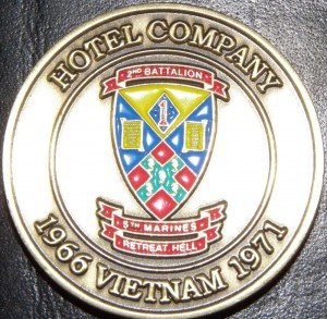 The second reunion saw the presentation of the Hotel Company coin. A tradition that now continues at each reunion.