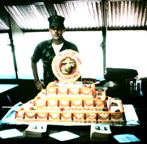 USMC Birthday Cake on Hill 65 Nov 11, 1969
