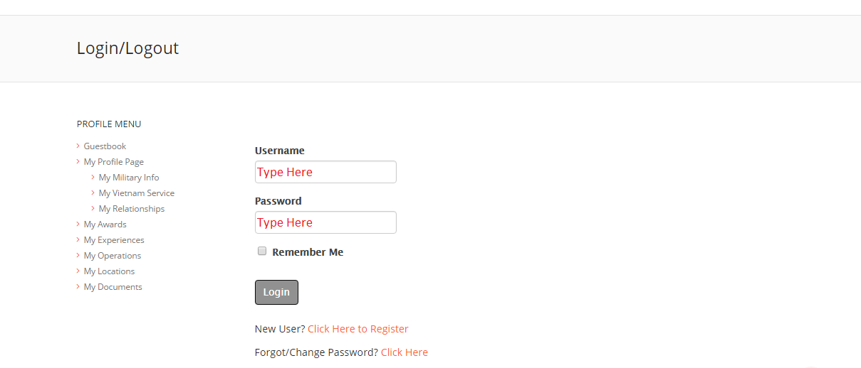 LoginPage Type
